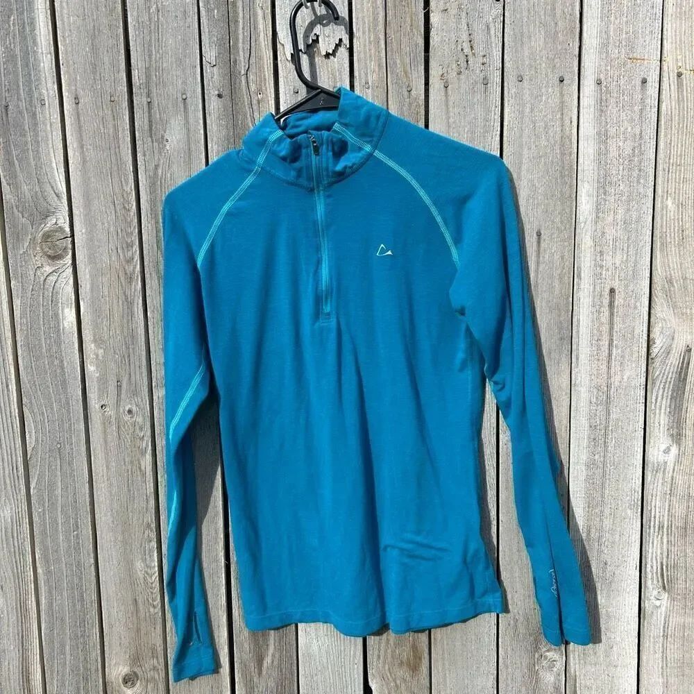 Merino Blend athletic top half zip size small